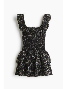 H&M - Women Multi-Color Smocked-Waist Dress
