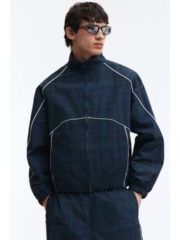 H&M - Men Blue Nylon Track Jacket