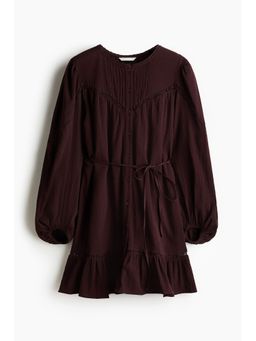 H&M - Women Brown Cotton Tunic Dress