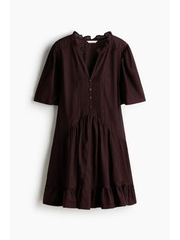 H&M - Women Brown Viscose-Blend Tunic Dress