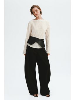 H&M - Women White Boat-Neck Top