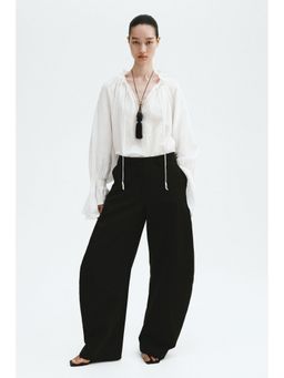 H&M - Women Black Balloon-Leg Trousers