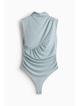 H&M - Women Turquoise Draped Thong Bodysuit