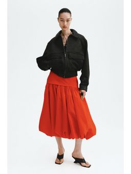 H&M - Women Red Midi Balloon Skirt