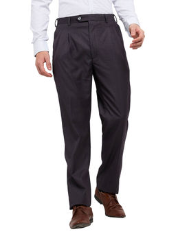 Raymond - Men Brown Solid Formal Trouser