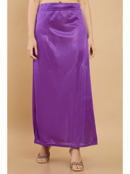 Soch - Women Purple Spandex Solid Plain Petticoat
