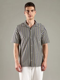 Tommy Hilfiger - Multi-Color Striped Regular Fit Cotton Shirt