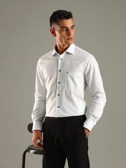 Tommy Hilfiger - Blue Printed Regular Fit Cotton Shirt
