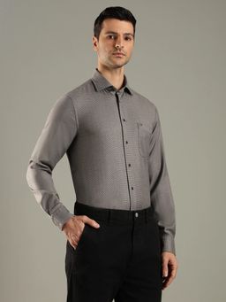 Tommy Hilfiger - Grey Textured Regular Fit Wool Shirt
