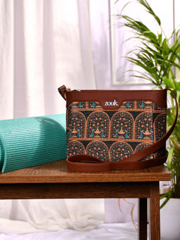Zouk - Royal Indian Peacock Motif Harmony Sling Bag