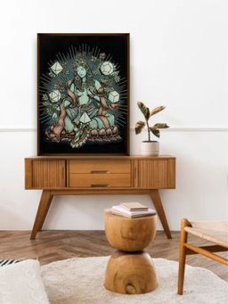 The Art House - Abstract Painting Multicolor (40X30 Inches)