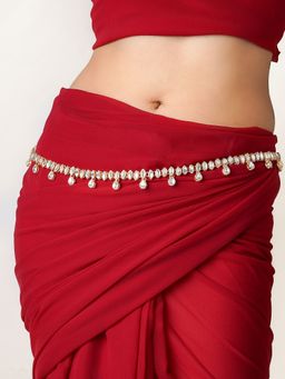 Teejh - Neerali Gold and Mirror Kamarpatta