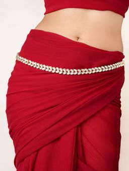 Teejh - Jasvi Gold and Mirror Kamarpatti