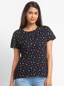 Globus - Black Printed T-Shirt