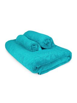 Heelium - Bamboo Towel, Soft, Odour Free, Teal (Set of 3)