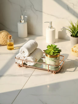 Mason Home - Milan Napkin Tray - Rose Gold