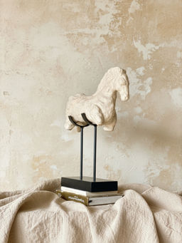 Mason Home - Terracotta Phantom Horse Sculpture