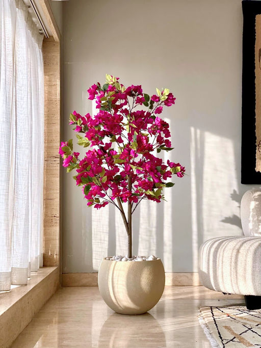 Mason Home Artificial Purple Bougainvillea Plant - 5 Feet (Without Pot)