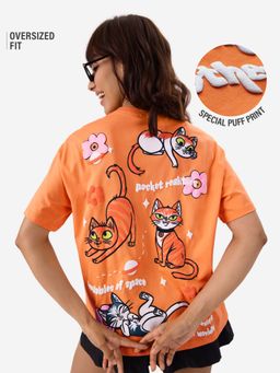 The Souled Store - Official Marvel: The Marvels Flerkittens Women T-Shirt