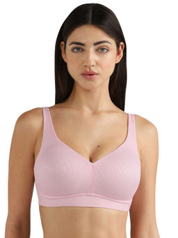 Wacoal - Women Inside Job Non-Padded Non-Wired Minimizer Bra-Light Pink
