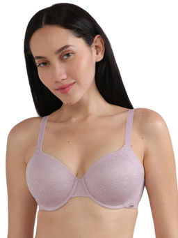 Wacoal - Women Lacy Everyday Elegance Padded Wired Full Cup Everyday Wear T-Shirt Bra-Purple