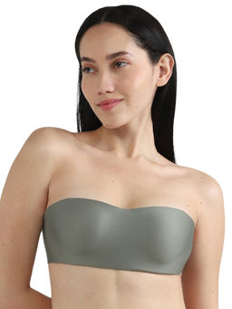 Wacoal - Basic Mold Padded Wired Half Cup Strapless Bandeau T-Shirt Bra-Green