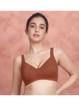 Shyaway - Susie Rustic Brown Non Padded Everyday Side Support T-Shirt Bra