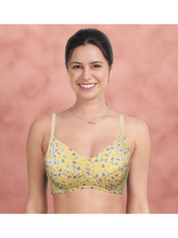 Shyaway - Susie Alabaster Gleam Bow Print Seamed Full Support Everyday Bra