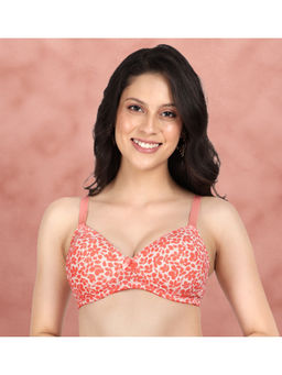 Shyaway - Taabu Shell Pink Printed Padded Wire free T-Shirt Bra