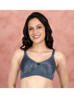 Shyaway - Susie Ombre Blue Non Padded Lace 3/4Th Coverage Everyday T-Shirt Bra