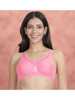 Shyaway - Susie Sachet Pink Moulded Cushioned Shoulder Strap Minimizer Bra