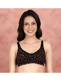 Shyaway - Susie Teaberry Black High Support Seamed Everyday Non Padded T-Shirt Bra