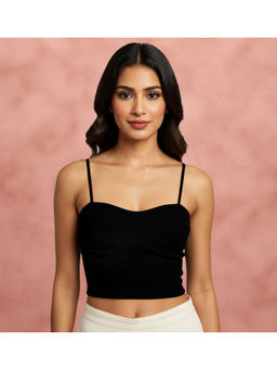 Shyaway - Black Beauty Padded Ribbed Bralette