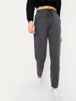 max - Women Solid Sports Grey Jogger