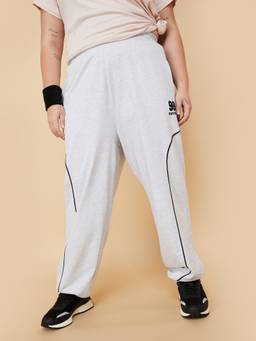 max - Women Panelled Sports Grey Solid Jogger
