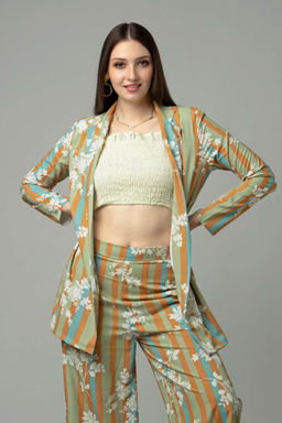 NEOFAA - Stripes Longline Shrug