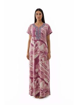 evolove - Women Pink Vibrant Bliss Alpine Nightdress