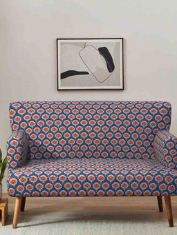 Chumbak - Memsaab Love Seat - Blue Ikkat