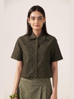 Muvazo - Olive Mehreen Moss Shirt
