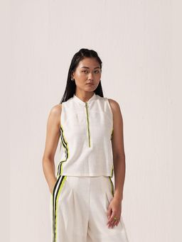 Muvazo - White Velocity Luxe Top