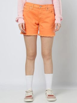 GAP - Women Orange Mid-Rise Coloured Shorts