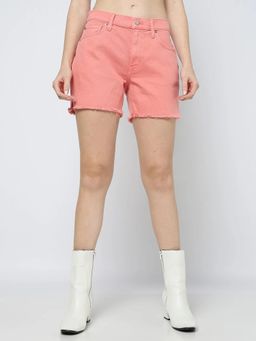 GAP - Women Pink Mid-Rise Coloured Shorts