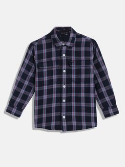 Tommy Hilfiger - Boys Checks Regular Fit Cotton Shirt