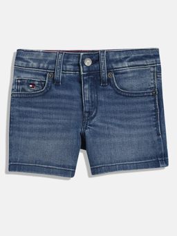 Tommy Hilfiger - Girls Blue Solid Shorts