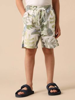 U.S. POLO ASSN. - Kids Boys Pure Cotton Tropical Printed Shorts