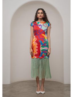 Advait - Multi-Color Alya Fringe Dress