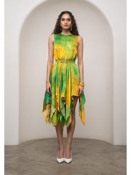 Advait - Multi-Color Lira Tinkerbell Dress with Belt