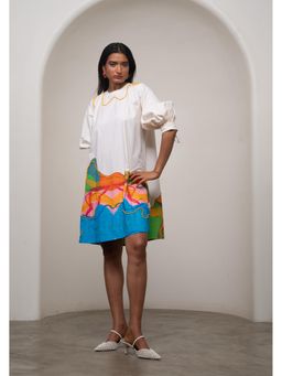 Advait - White Sorel Shift Dress