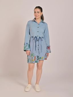 Soup by Sougat Paul - Tropical Chill Summer A Line Mini Dress