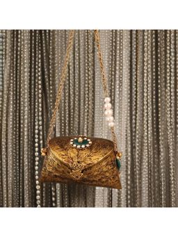 Adwita - Ayca Mini Gold Bag